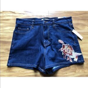 Abound High Rise Denim Jean Shorts 29 Floral